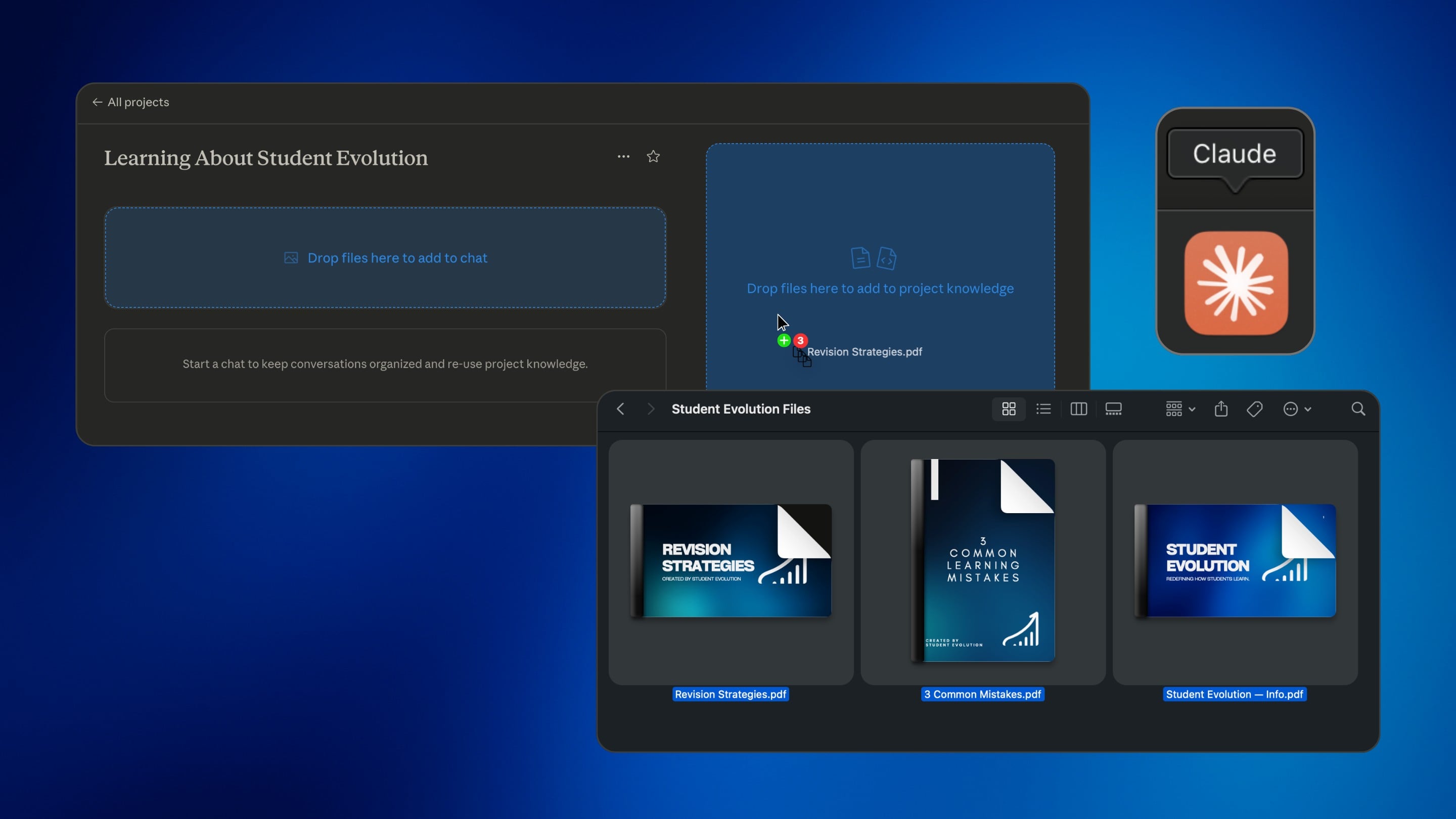 Claude Projects Dragging Files